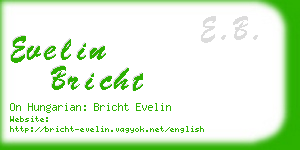 evelin bricht business card